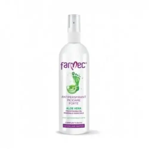 Farmec antiperspirant forte pentru picioare cu Aloe Vera 200ml Zephyr Labs