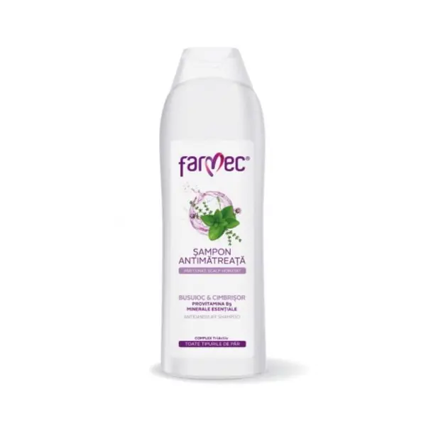 Farmec Sampon Antimatreata cu extract de Busuioc si Cimbrisor, 400ml