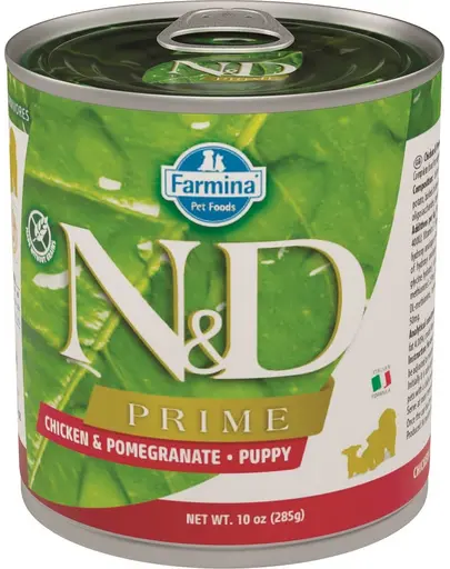 FARMINA N&D Prime Canine Chicken & Pomegranate Puppy Hrana umeda pentru catei, cu pui si rodie 285 gr
