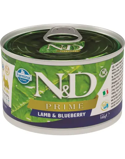 FARMINA N&D Prime dog lamb & blueberry mini 140 g