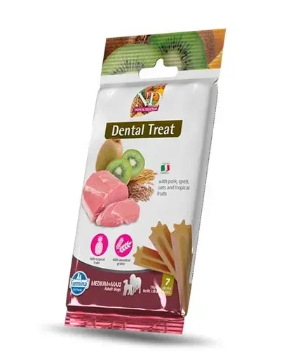 FARMINA N&D Tropical Selection Dental Treat Pork Medium/Maxi 100 g recompense dentare pentru caini de talie medie si mare