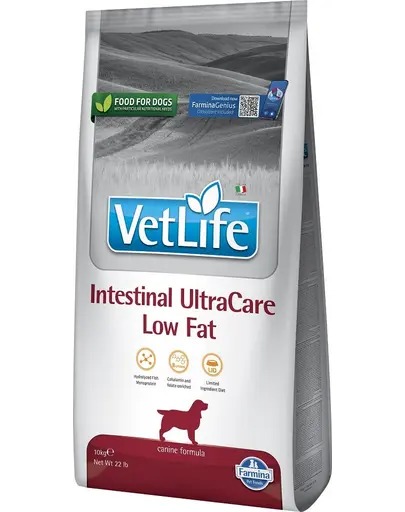 FARMINA Vet Life Dog Intestinal Ultra Care Low Fat 10 kg hrana dietetica pentru caini cu probleme intestinale