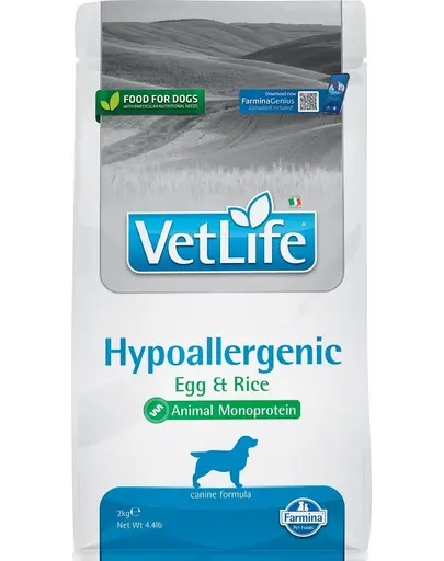 FARMINA Vet Life Hypoallergenic ou & orez 2 kg Hrana pentru caini cu alergii