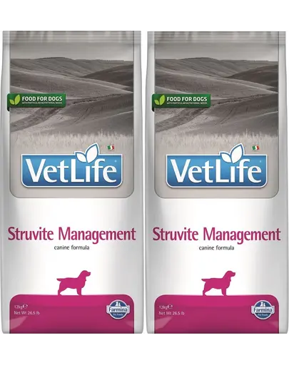 FARMINA Vet Life Struvite Management 2x12 kg dieta veterinara caini