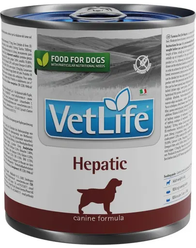 FARMINA VetLife Natural Diet Dog Hepatic Hrana umeda pentru caini cu afectiuni hepatice 300 g