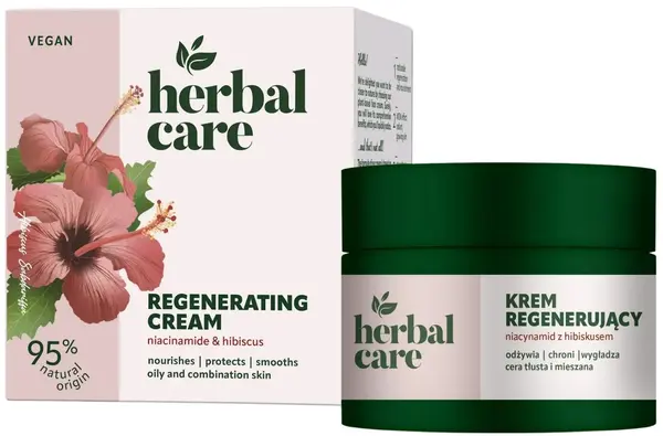 Farmona Herbal Care Cremă de față regeneratoare cu niacinamidă și hibiscus, 50 ml