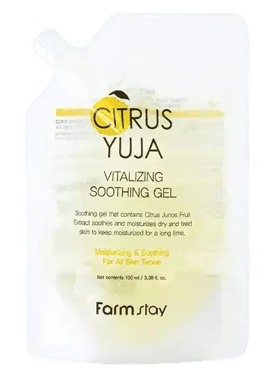 FarmStay Citrus Yuja Gel facial calmant, 100 ml
