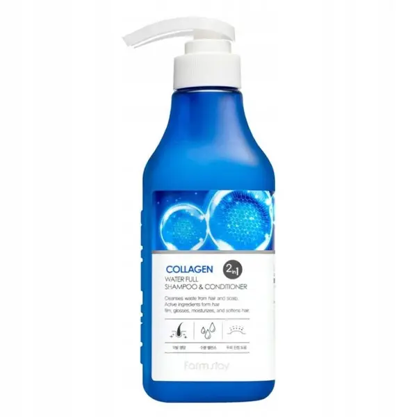Farmstay - Collagen Water Full Shampoo & Conditioner - 530ml