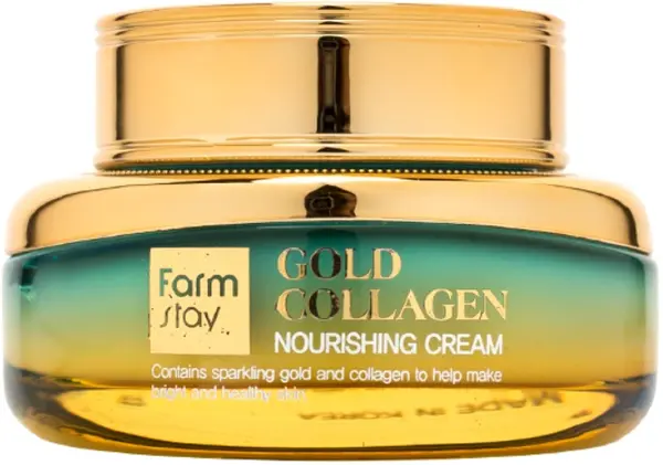 FarmStay Cremă de față Gold Collagen, 50 ml