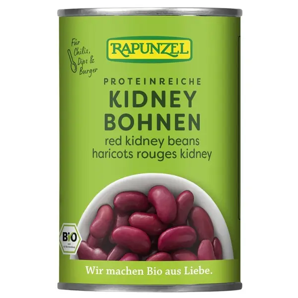 Fasole kidney rosie la conserva, eco - 400 g