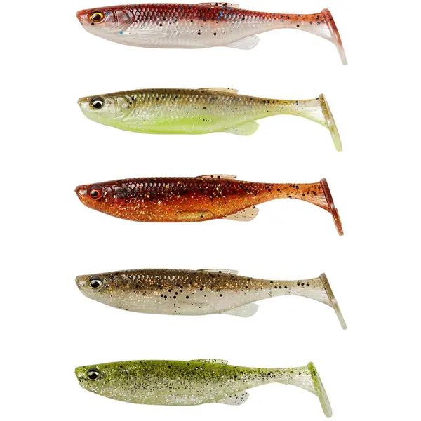 Fat Minnow T-Tail 7.5cm 5g Clearwater Mix 5buc