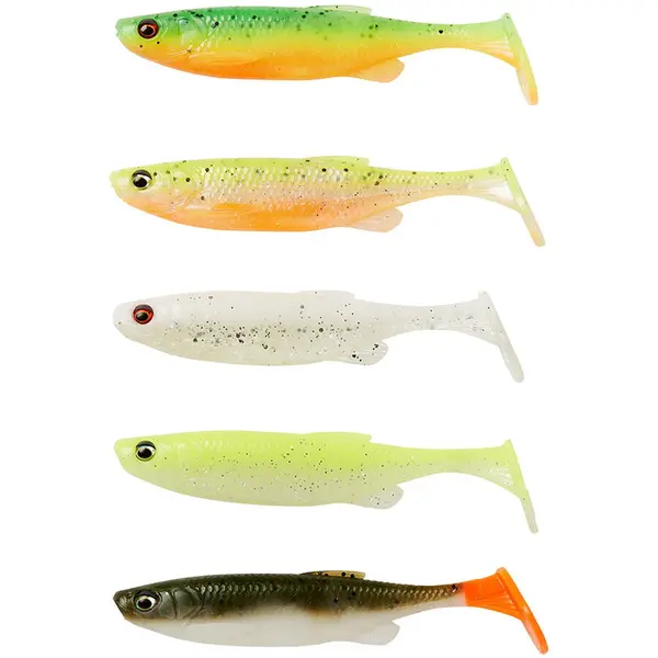 Fat Minnow T-Tail 9cm 7g Darkwater Mix 5buc