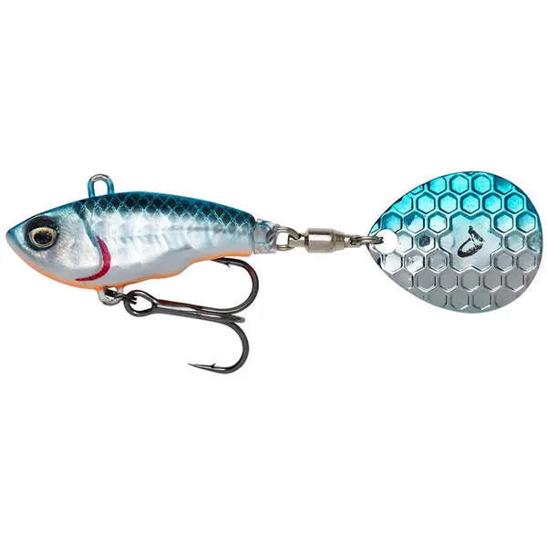 Fat Tail 8cm 24g Sinking Blue Silver