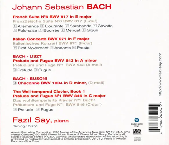 Fazil Say - Bach | Fazil Say