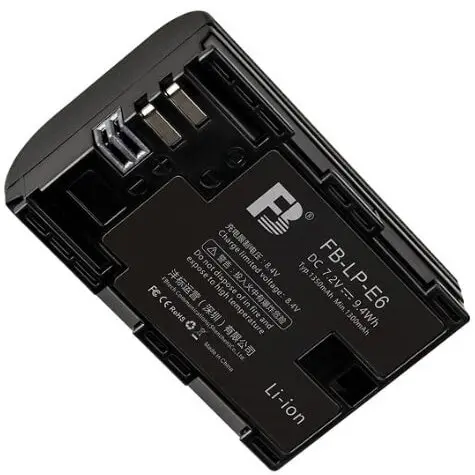 FB Acumulator replace FB LP-E6 1600mAh compatibil Canon EOS 5D Mark II III IV 7D 60D 70D 80D 6D 5D