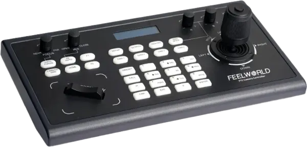 Feelworld KBC10 PTZ Camera Controller with Joystick and Keyboard Control LCD Display PoE Supported, Mixer video