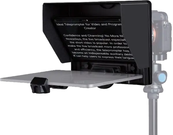 Feelworld Teleprompter TP10, DSLR, supports up to 11" tablet, Teleprompter pentru tableta, camera DSLR, Mirrorless