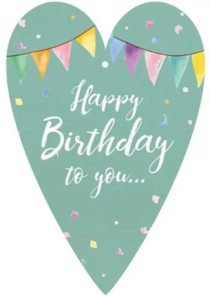 Felicitare Gespaensterwald - Eticheta, Happy Birthday To You