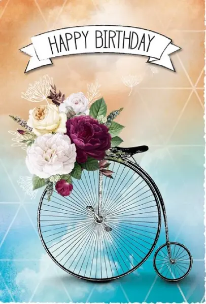 Felicitare Gespaensterwald - Silver Line, Bicicleta