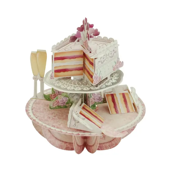 Felicitare Pirouettes - Tort de nunta FELICITARE PIROUETTES - TORT DE NUNTA