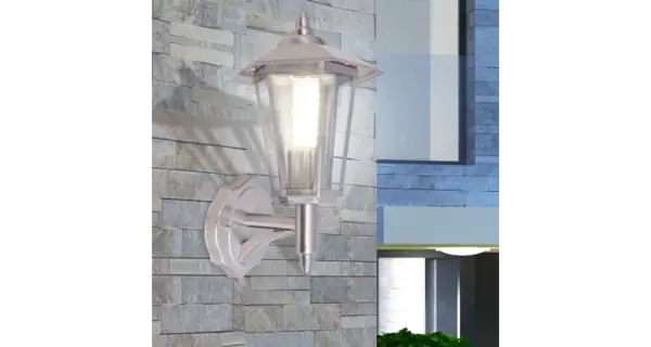 Felinar de exterior cu montare pe perete, otel inoxidabil