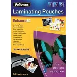 Fellowes Laminating Pouch 80 Μ, 216x303 Mm - A4, 100 Pcs