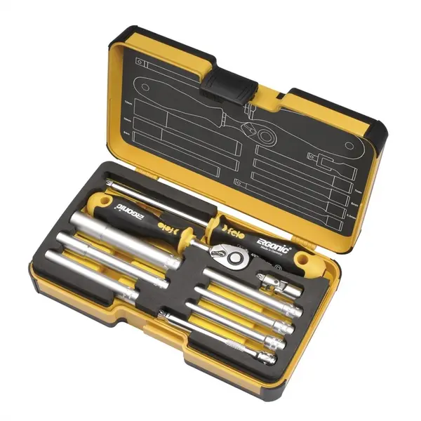 Felo Trusa Ergonic R-GO M-Tec, 10 piese in cutie StrongBox