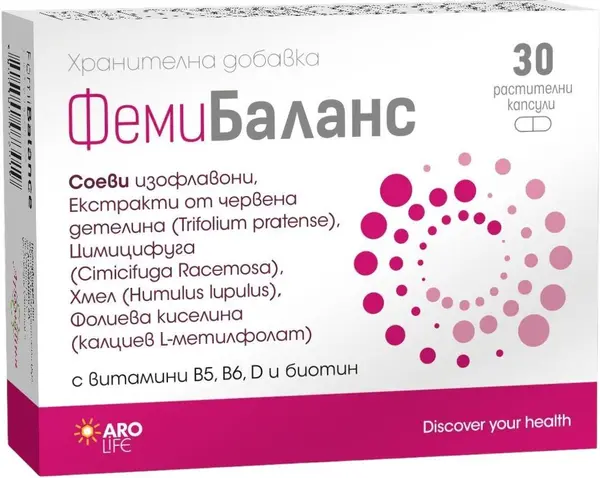 FemiBalance, 30 capsule vegetale, Aro Life