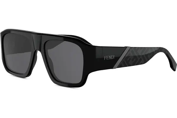 FENDI Diagonal Black Square Sunglasses