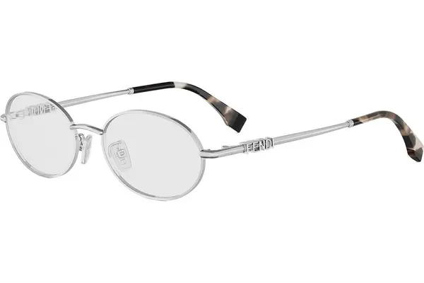FENDI Fendigraphy Grey Oval Eyeglasses