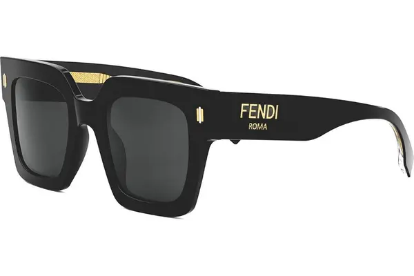 FENDI Roma Black Square Sunglasses