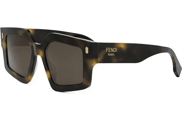 FENDI Roma Havana Square Sunglasses