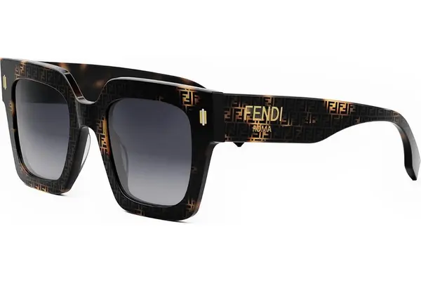 FENDI Roma Havana Square Sunglasses