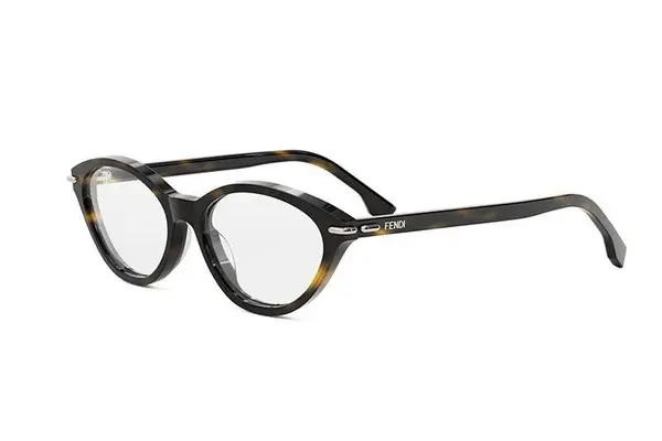 FENDI Selleria Havana Cat Eye Eyeglasses