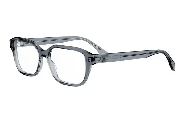 FENDI Squared Grey Rectangular Eyeglasses
