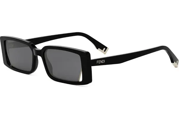 FENDI Way Black Rectangular Sunglasses