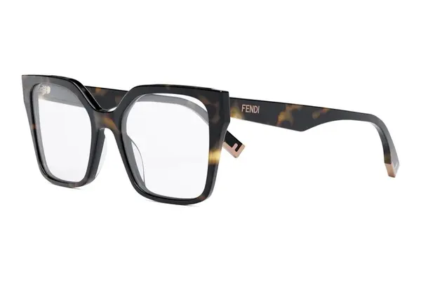 FENDI Way Clear Geometric Eyeglasses