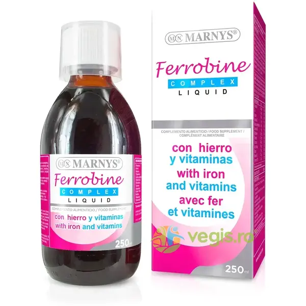 Ferrobine - Complex Lichid cu Fier + 12 Vitamine pentru Prevenirea si Tratarea Anemiei 250ml