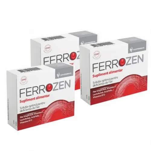 Ferrozen x30 capsule - Pachet 3 cutii Zephyr Labs