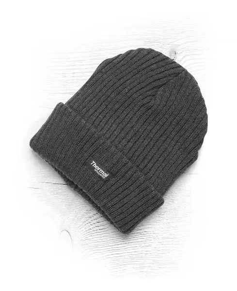 Fes gri-inchis calduros de iarna fleece, culoarea negru, Ardon EDWIN NEGRU