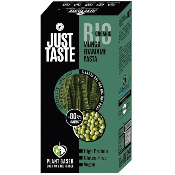 Fettucini din Mung si Edamame, Just Taste, Bio, 250 g