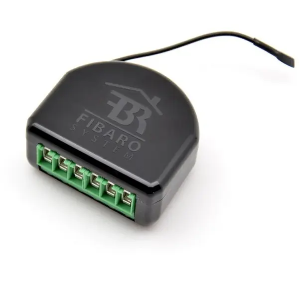 Fibaro Fibaro -Single Switch 2- Releu micro-modul simplu On/Off Z-Wave + comutator cu masurarea consumului