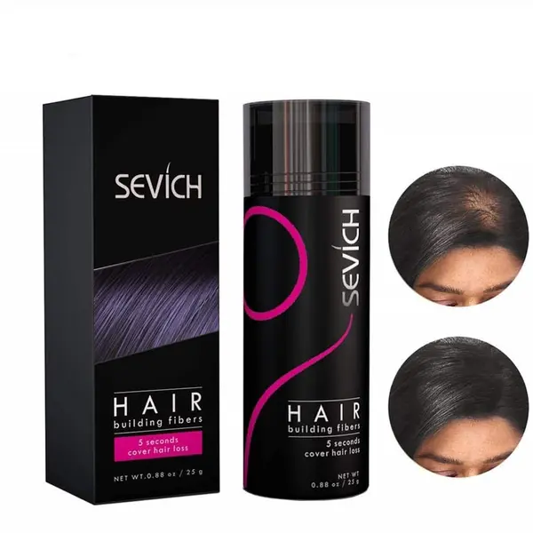 Fibre pentru păr rar Sevich, șaten închis, 25 g