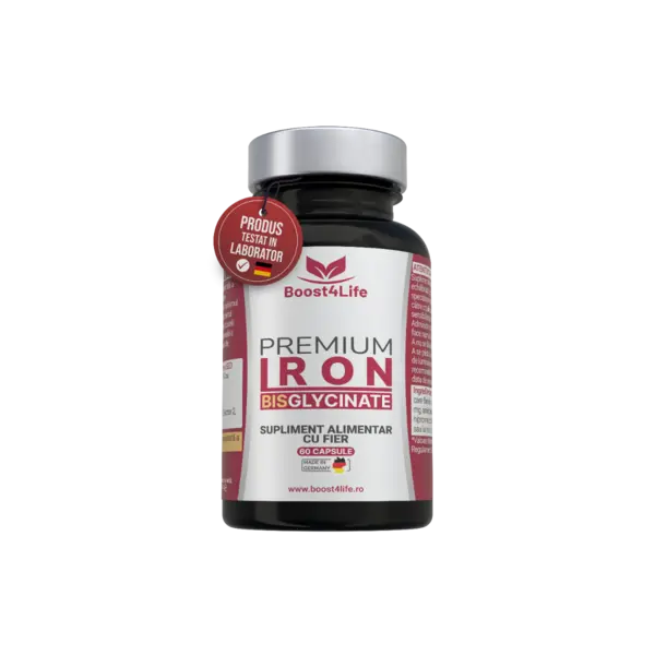 Fier Bisglicinat Premium 71.8mg, 60 capsule, Boost4Life