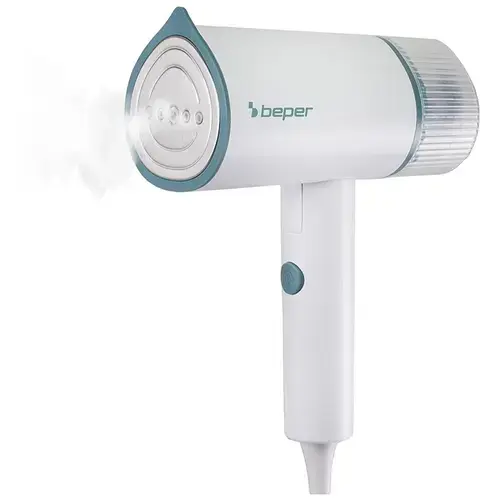 Fier de calcat Beper BPP204FER210, 1200 W, Rezervor 100 ml, Debit de abur 18g/min (Alb/Albastru)