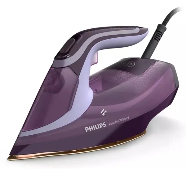 Fier de călcat cu abur Philips - DST8021/30, 3000 W, 55 g/min, mov