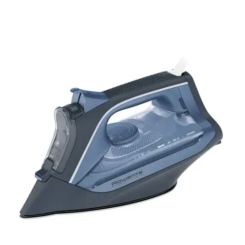 Fier de calcat cu abur Rowenta Express Steam DW4308, 2500 W, 0.25 l, Talpa Microsteam 300 Laser, Anti-calcar, Calcare verticala (Albastru)