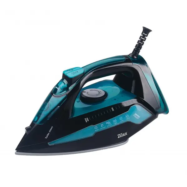Fier de calcat cu aburi ZILAN ZLN3935, Temperatura reglabila, Anti-calcar, Anti-picurare, Capacitate 400ml, Putere 2800W