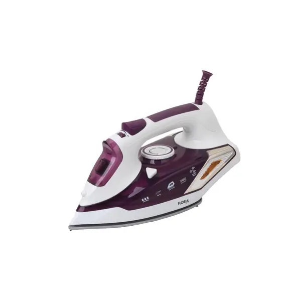 Fier de Calcat FLORIA ZLN3825, Talpa din ceramica, Anti-picurare, Temperatura reglabila, Capacitate 400ml, Putere 2300W