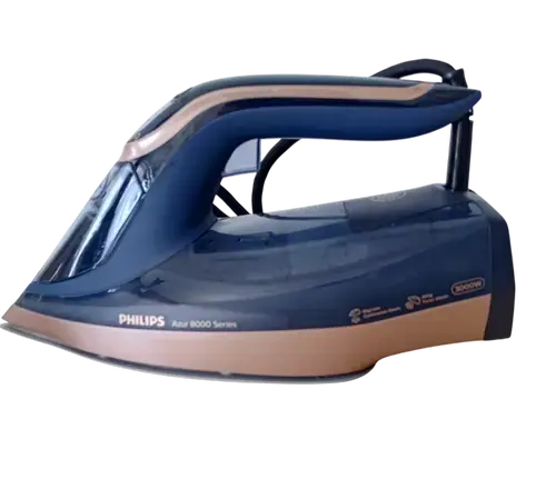 Fier de calcat Philips DST8050/20, 3000 W, Opritor de picurare, Capacitate rezervor de apa 350 ml, Abur 85 g/min (Albastru/Auriu)